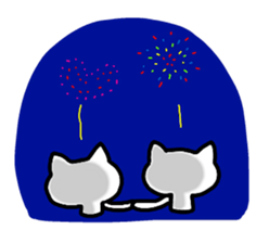 daily conversation of cat(summer ver.) sticker #6391194