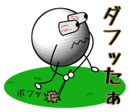 Crazy about golf sticker #6391374