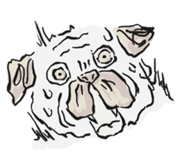 Pug of father and son sticker #6391645