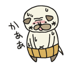 Pug of father and son sticker #6391678