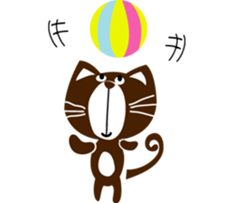 Small black cat 365 days sticker #6392571