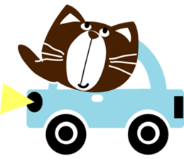 Small black cat 365 days sticker #6392579