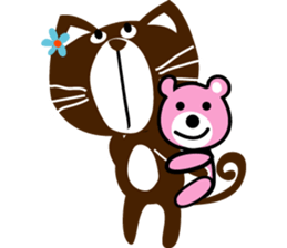 Small black cat 365 days sticker #6392582