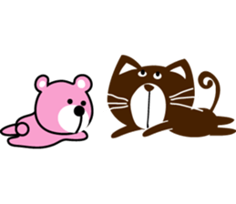 Small black cat 365 days sticker #6392587