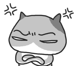 The gray cat. sticker #6392613