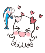 Squid V.S Saury sticker #6394286