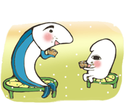 Squid V.S Saury sticker #6394305