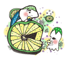 Squid V.S Saury sticker #6394316