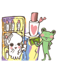 Squid V.S Saury sticker #6394317