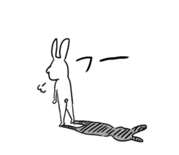 long2facerabbit sticker #6395852