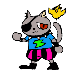 Crimson the Cat and P-san