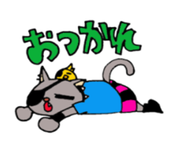 Crimson the Cat and P-san sticker #6396204