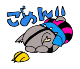 Crimson the Cat and P-san sticker #6396213