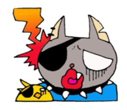 Crimson the Cat and P-san sticker #6396222