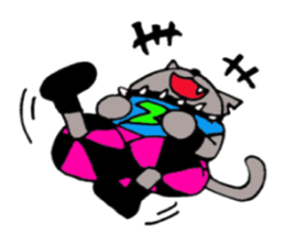 Crimson the Cat and P-san sticker #6396223