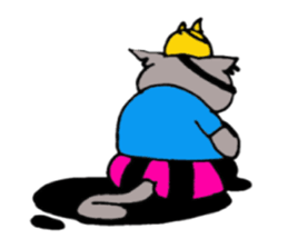 Crimson the Cat and P-san sticker #6396225