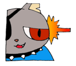 Crimson the Cat and P-san sticker #6396226