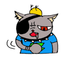 Crimson the Cat and P-san sticker #6396228