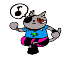 Crimson the Cat and P-san sticker #6396229