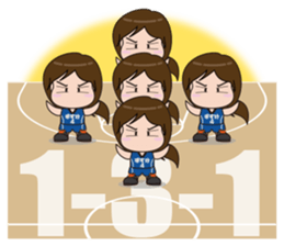 Basketball daughter 2 sticker #6397319