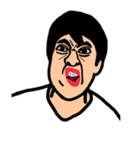 Person of an interesting expression sticker #6398045