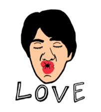 Person of an interesting expression sticker #6398059