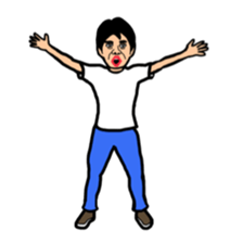 Person of an interesting expression sticker #6398079