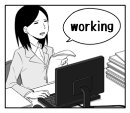 Word English conversation sticker #6398192