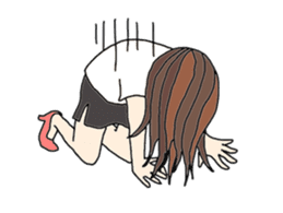 UNMOTIVATED WORKER SAKURA 2 sticker #6398523