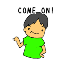3 Years old boy. sticker #6398692