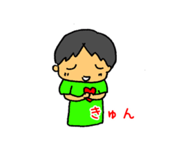 3 Years old boy. sticker #6398693