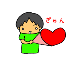 3 Years old boy. sticker #6398694