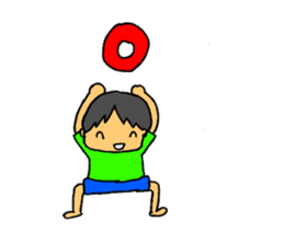 3 Years old boy. sticker #6398705
