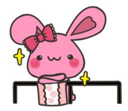 rabbit that loves bands 2 sticker #6398761