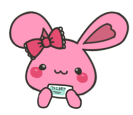 rabbit that loves bands 2 sticker #6398763