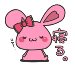 rabbit that loves bands 2 sticker #6398766