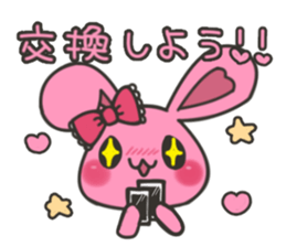 rabbit that loves bands 2 sticker #6398776