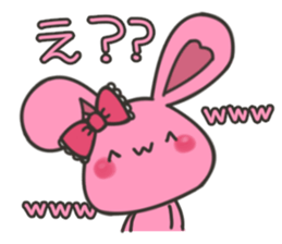 rabbit that loves bands 2 sticker #6398778