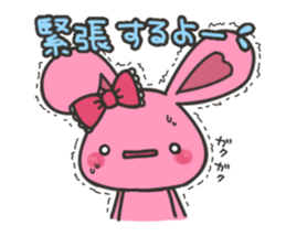 rabbit that loves bands 2 sticker #6398780