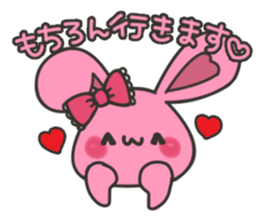 rabbit that loves bands 2 sticker #6398790