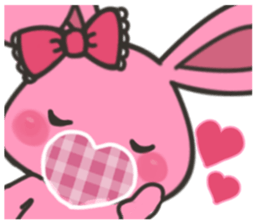 rabbit that loves bands 2 sticker #6398797