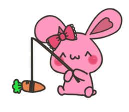 rabbit that loves bands 2 sticker #6398798