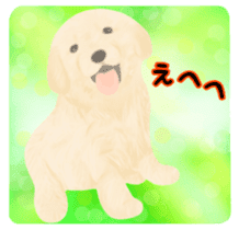 Puppy. Golden Retriever. sticker #6398816