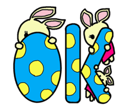 Sticker of a cute rabbit2 sticker #6398890