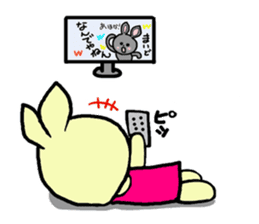 Sticker of a cute rabbit2 sticker #6398914