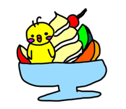 parakeet of piichan sometime cats sticker #6399194