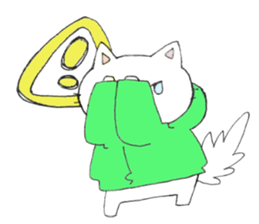 Hoodie-Cat sticker #6399708
