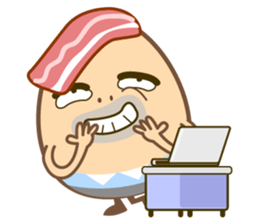 sad egg sticker #6399762