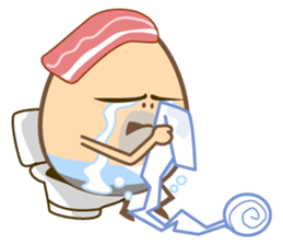 sad egg sticker #6399787
