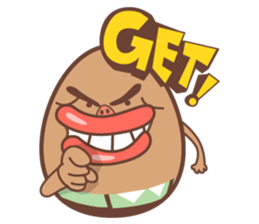 sad egg sticker #6399794